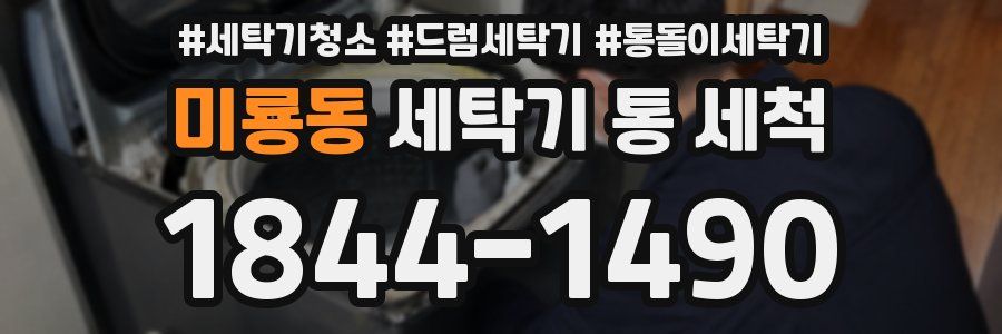미룡동 세탁기 통 세척