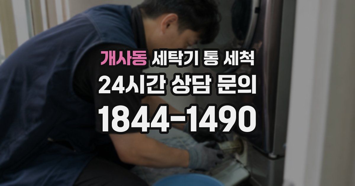 개사동 세탁기 통 세척
