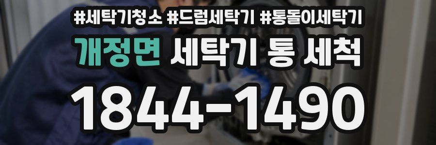 개정면 세탁기 통 세척