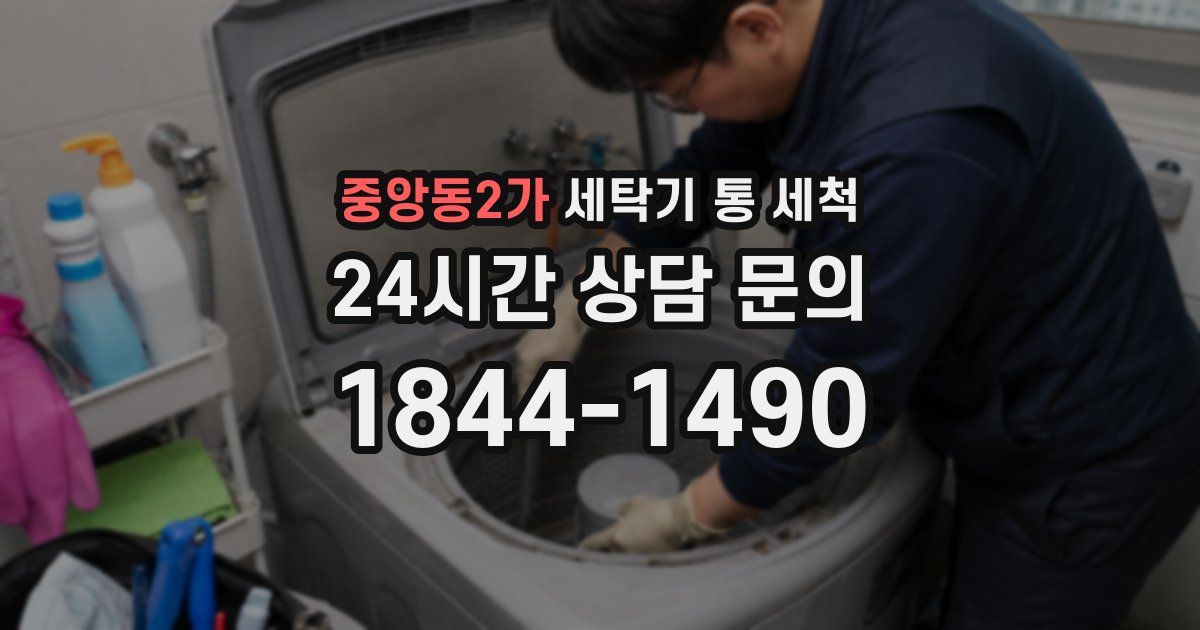 중앙동2가 세탁기 통 세척