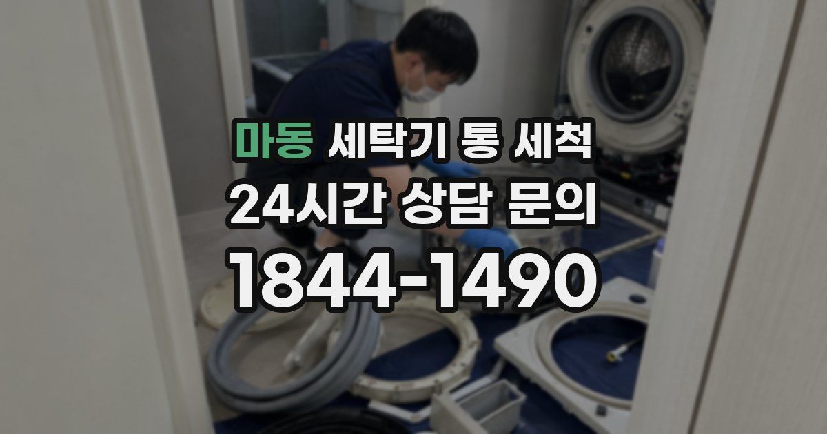 마동 세탁기 통 세척