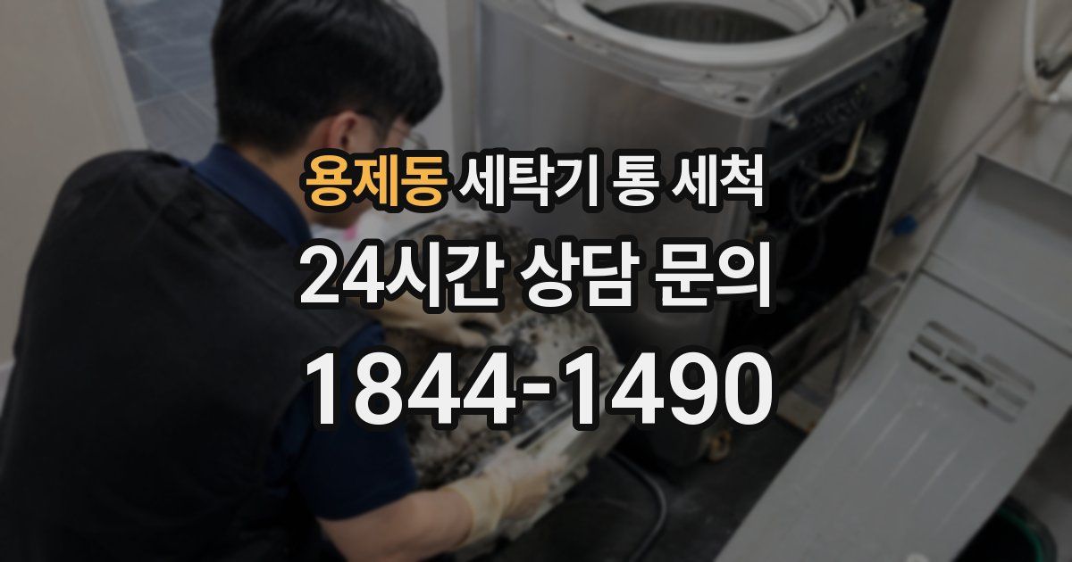 용제동 세탁기 통 세척