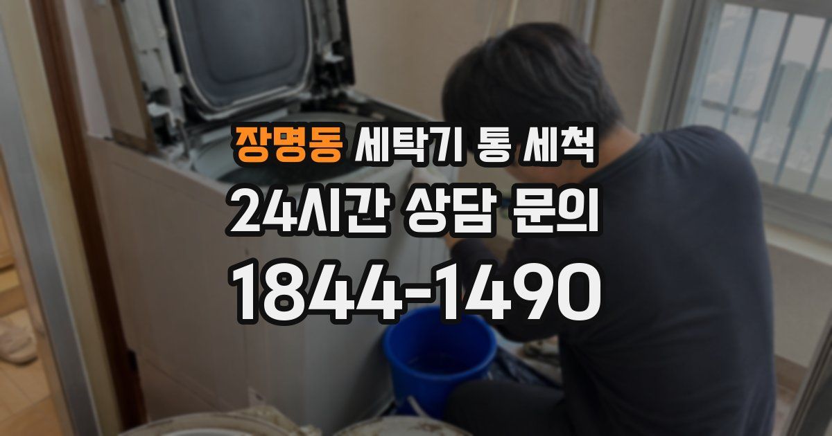 장명동 세탁기 통 세척