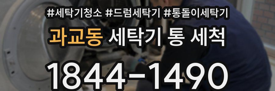 과교동 세탁기 통 세척