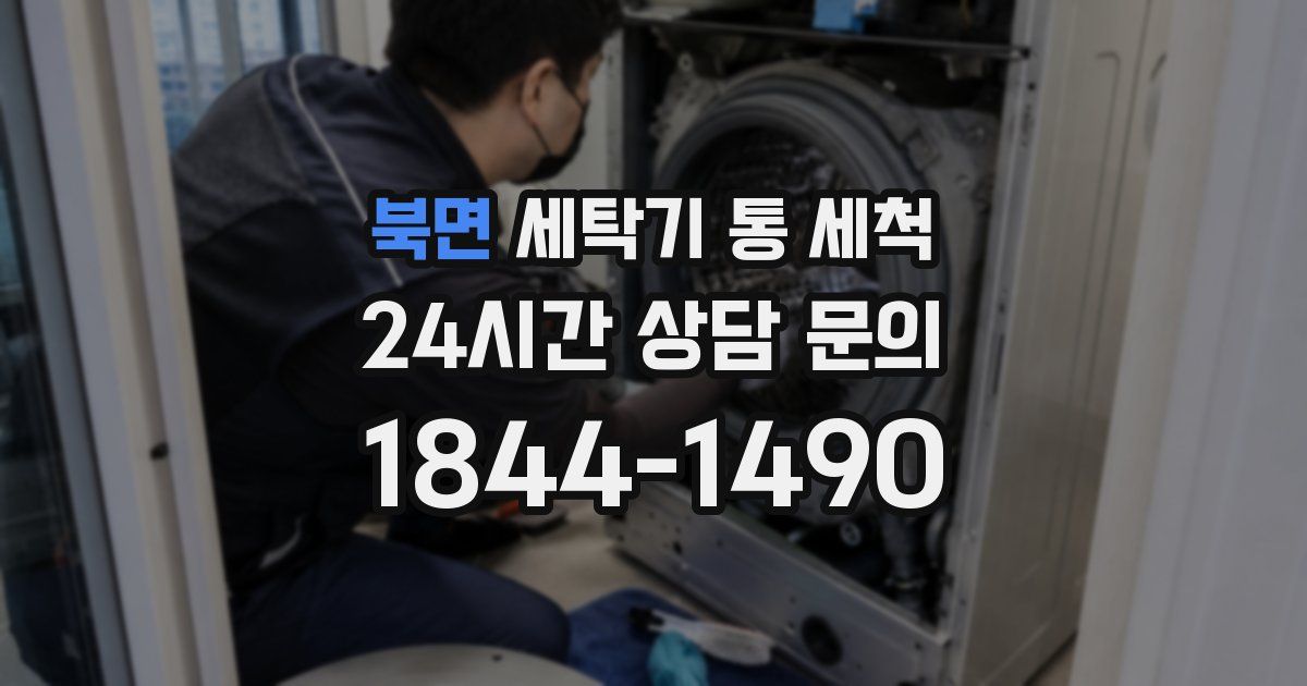 북면 세탁기 통 세척