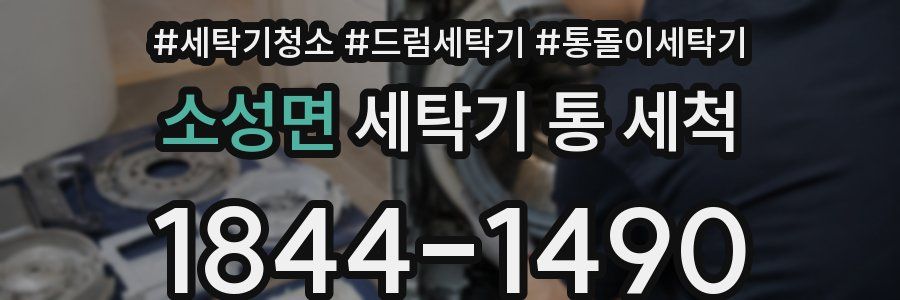 소성면 세탁기 통 세척