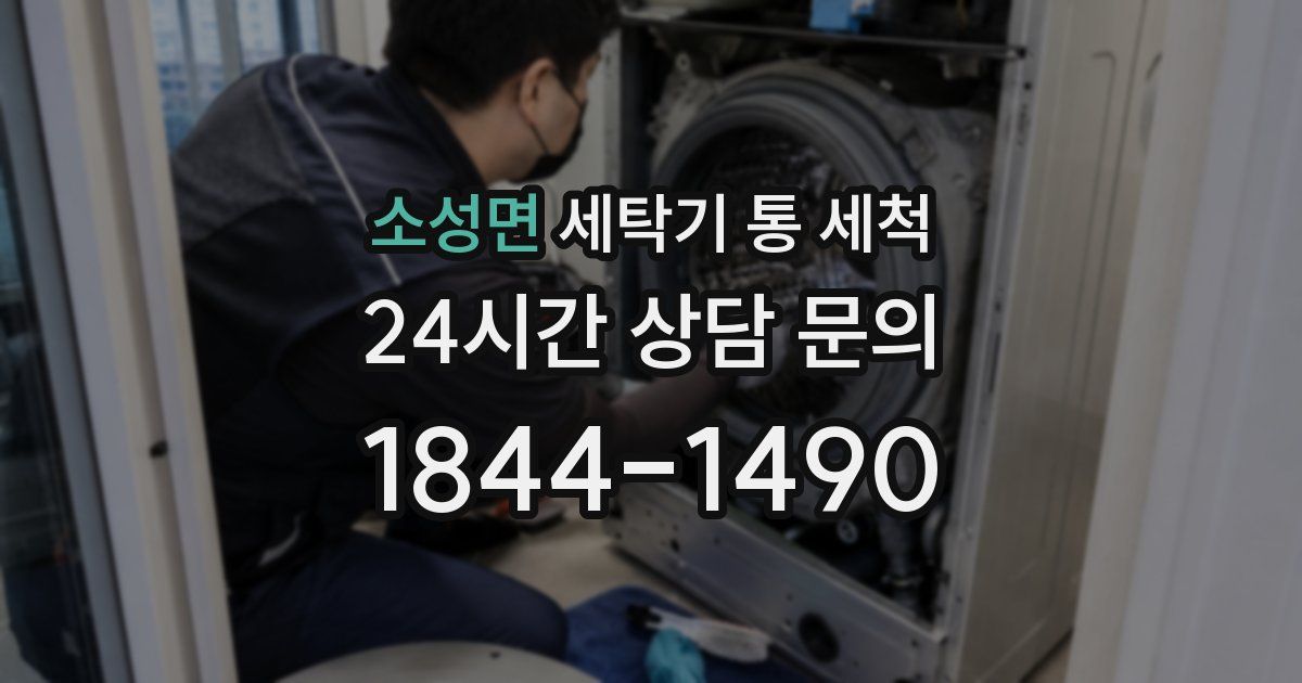 소성면 세탁기 통 세척