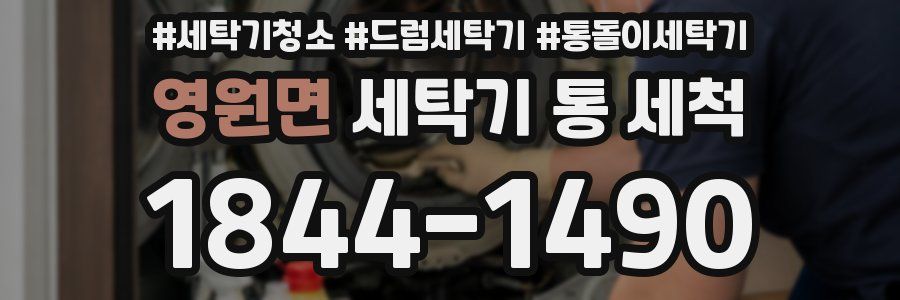 영원면 세탁기 통 세척