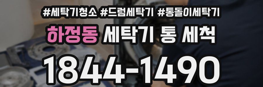 하정동 세탁기 통 세척