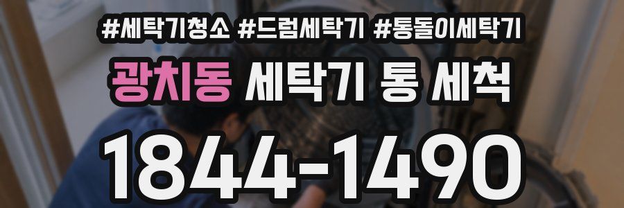 광치동 세탁기 통 세척