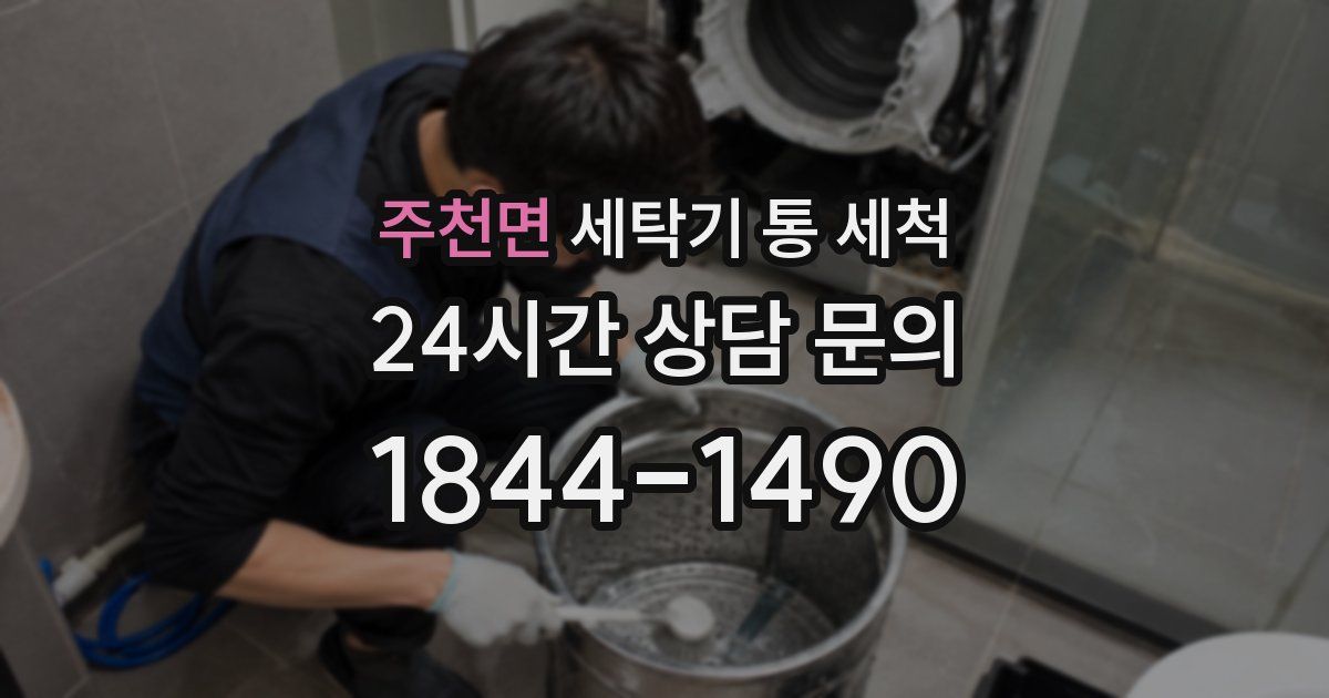 주천면 세탁기 통 세척