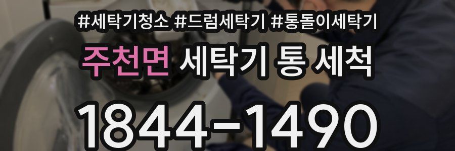 주천면 세탁기 통 세척