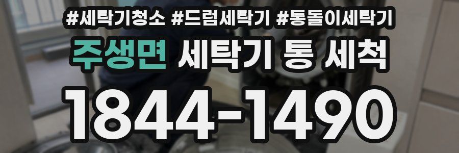 주생면 세탁기 통 세척