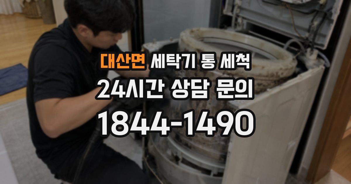 대산면 세탁기 통 세척