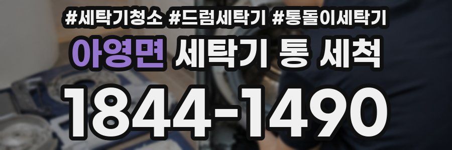 아영면 세탁기 통 세척