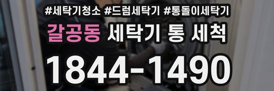 갈공동 세탁기 통 세척
