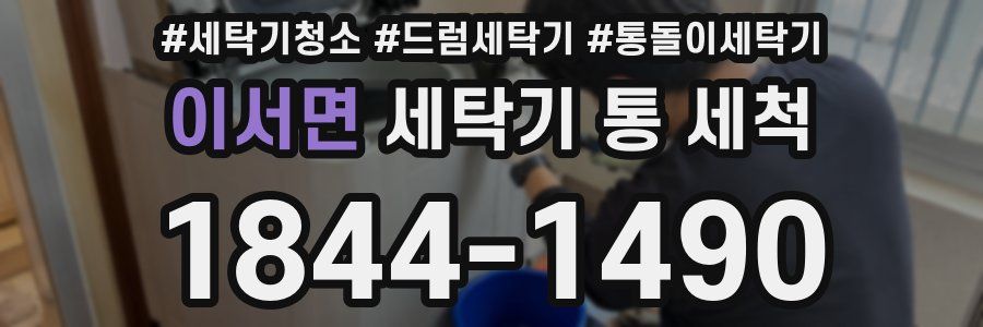 이서면 세탁기 통 세척