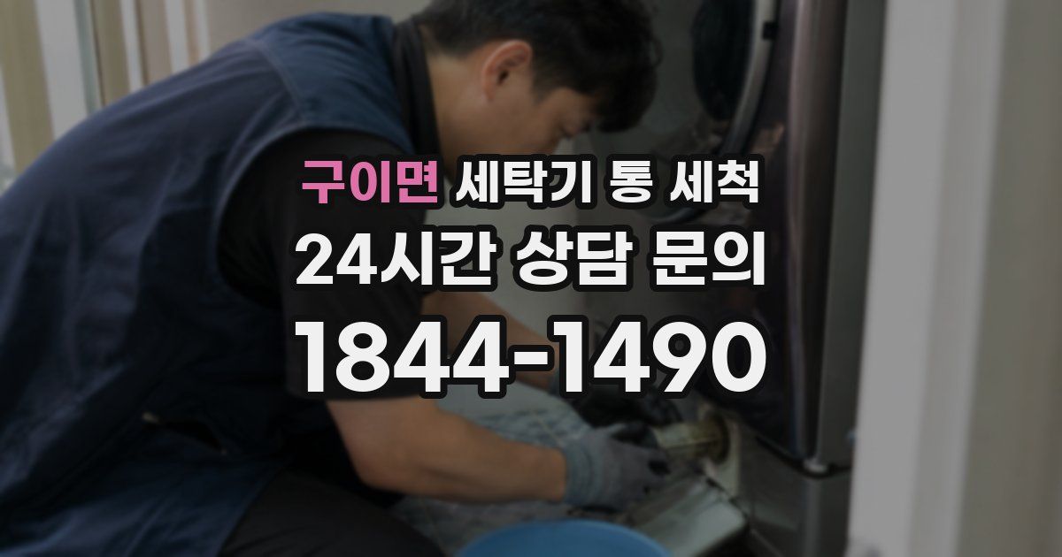 구이면 세탁기 통 세척