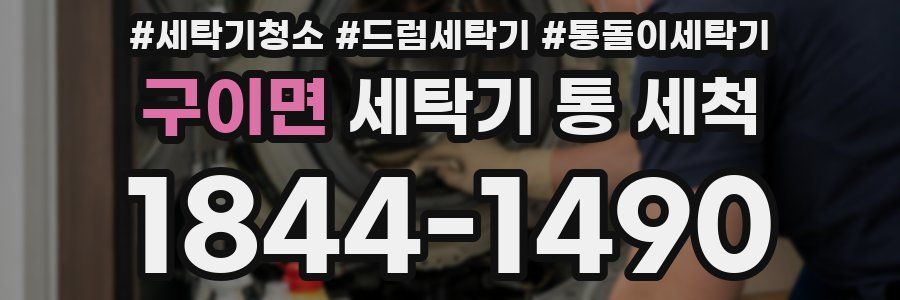 구이면 세탁기 통 세척