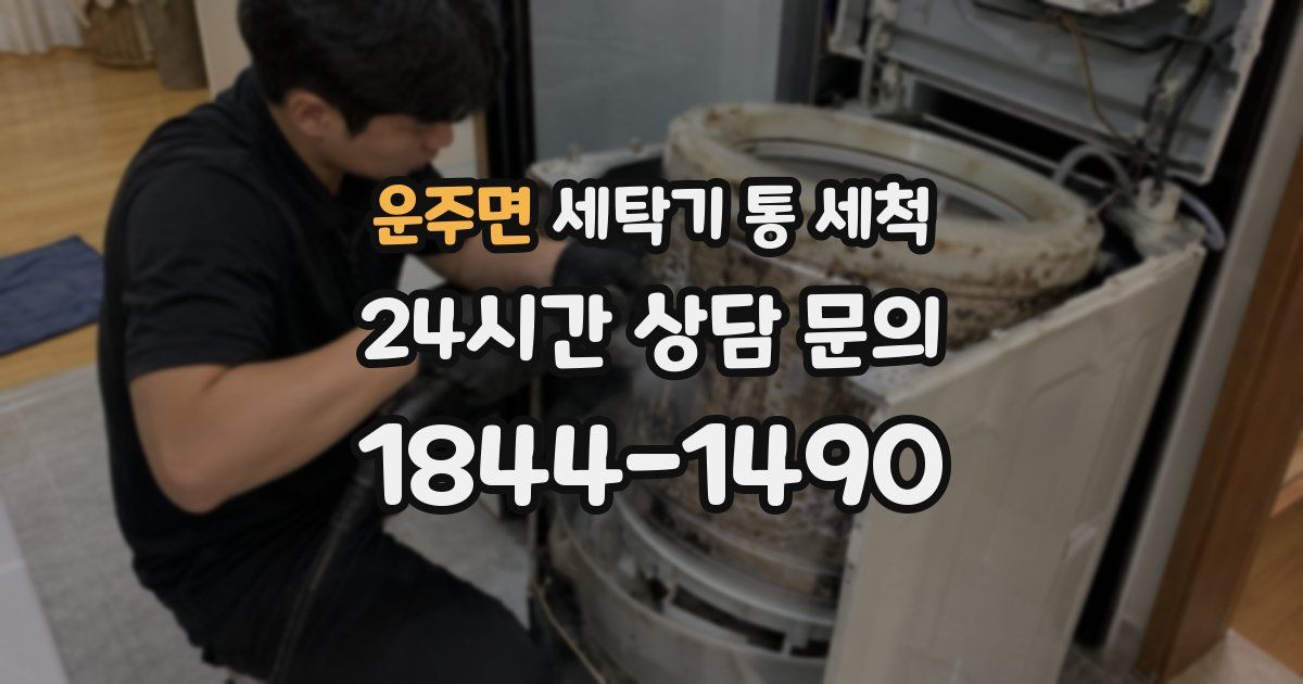 운주면 세탁기 통 세척