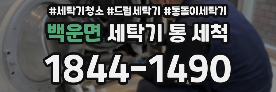 백운면 세탁기 통 세척