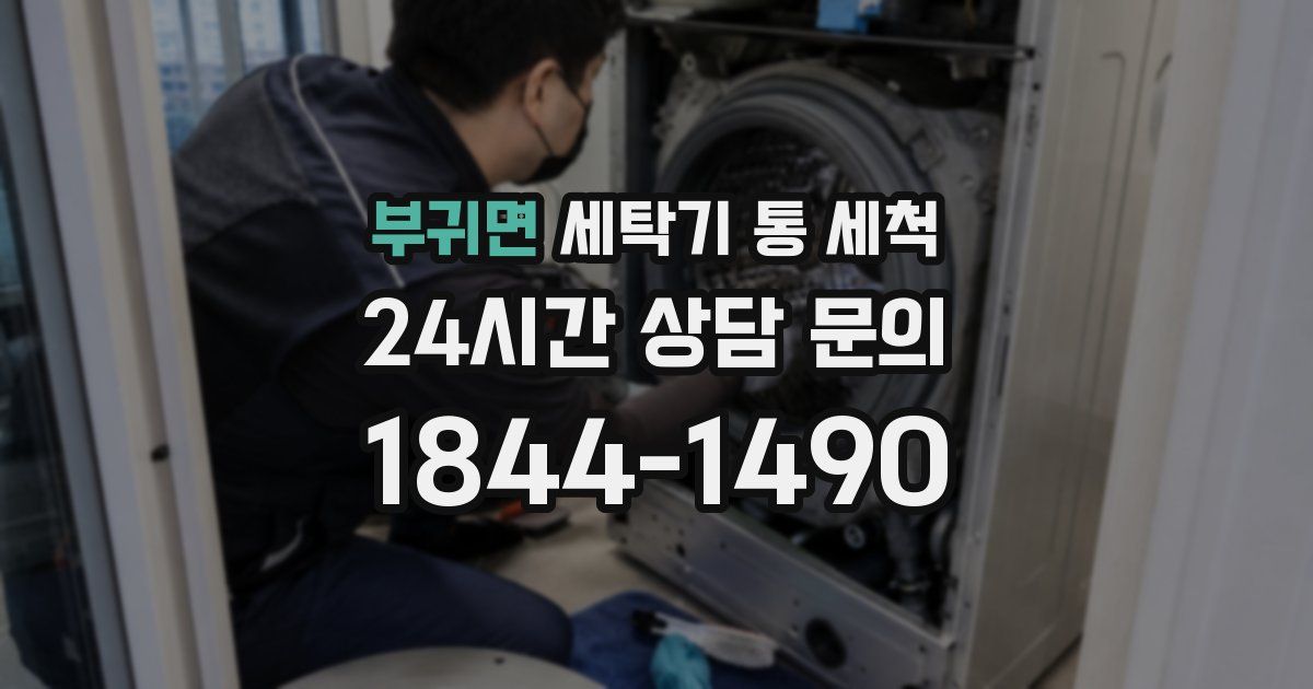 부귀면 세탁기 통 세척
