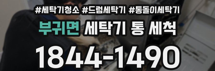 부귀면 세탁기 통 세척