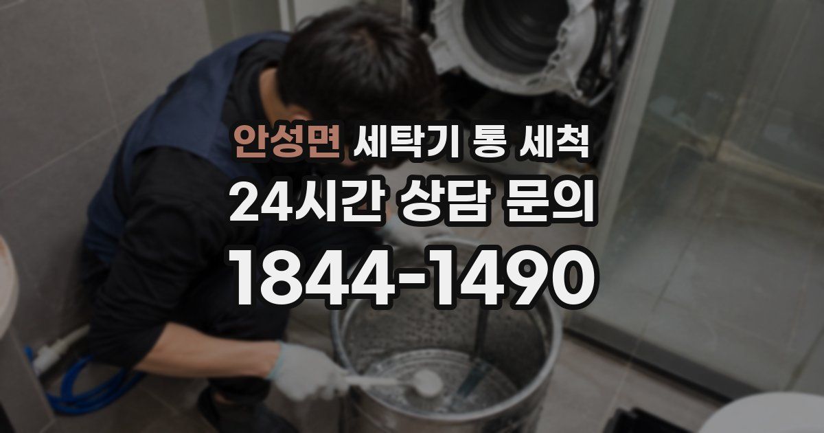 안성면 세탁기 통 세척