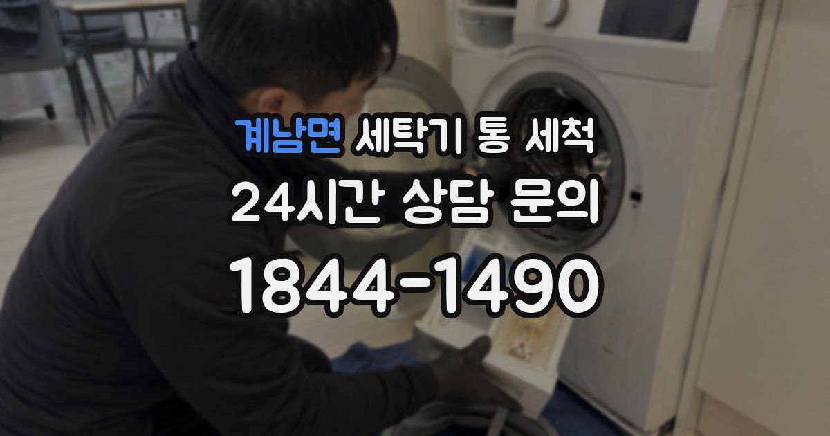 계남면 세탁기 통 세척