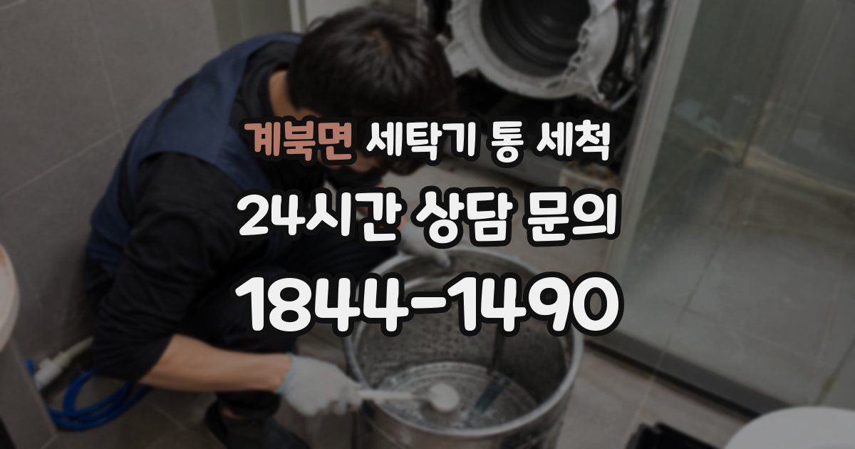 계북면 세탁기 통 세척