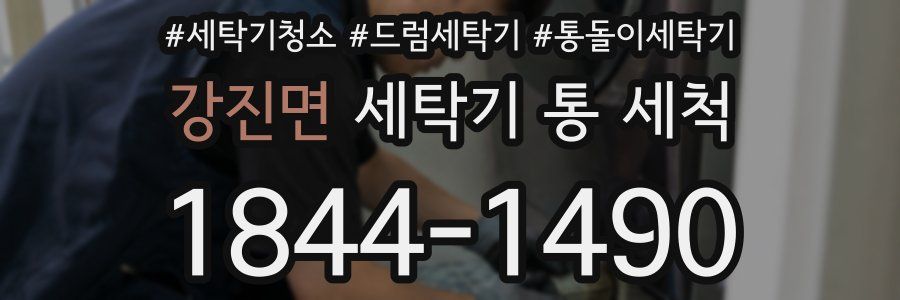 강진면 세탁기 통 세척