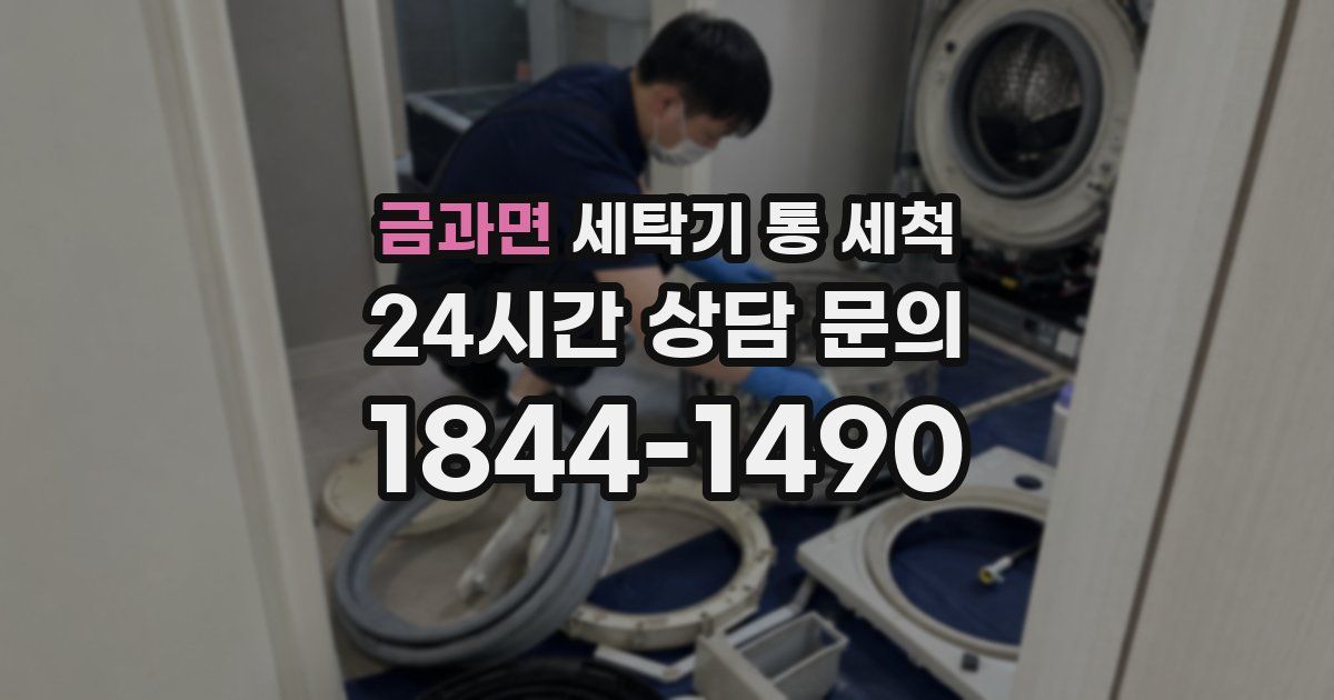 금과면 세탁기 통 세척
