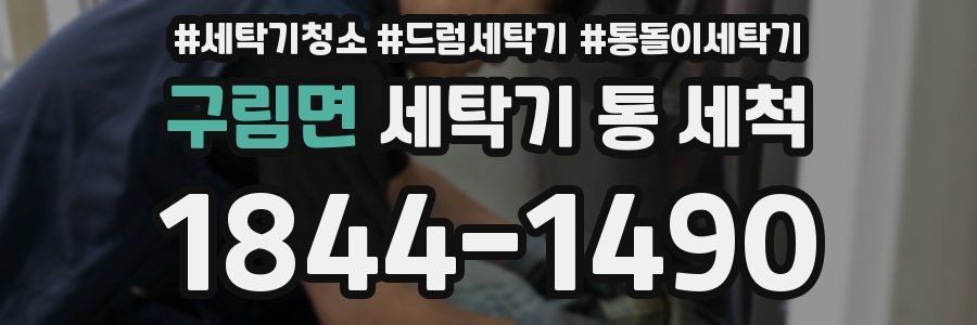 구림면 세탁기 통 세척