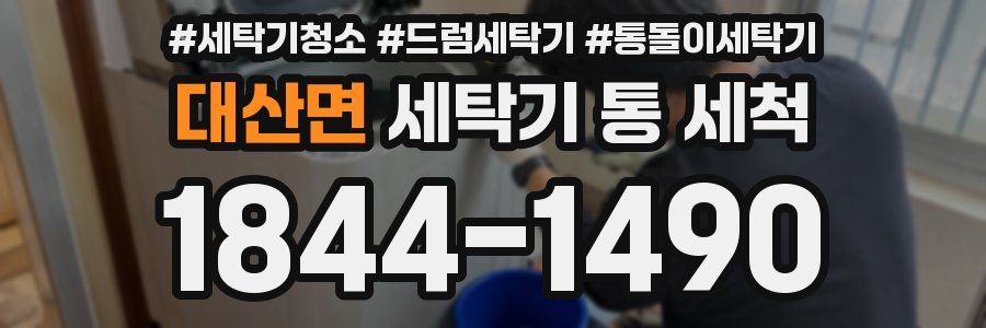 대산면 세탁기 통 세척