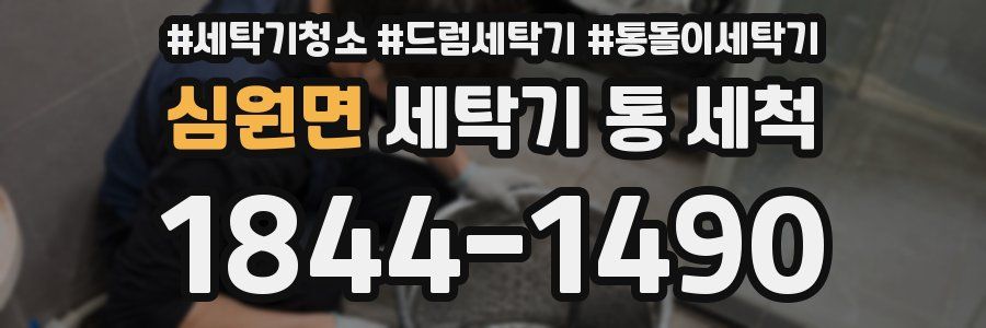 심원면 세탁기 통 세척
