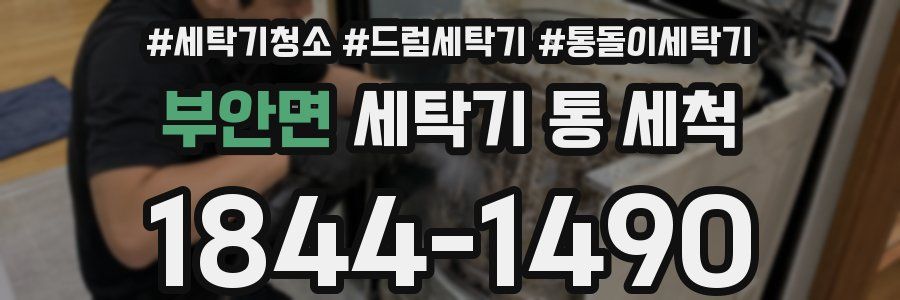 부안면 세탁기 통 세척
