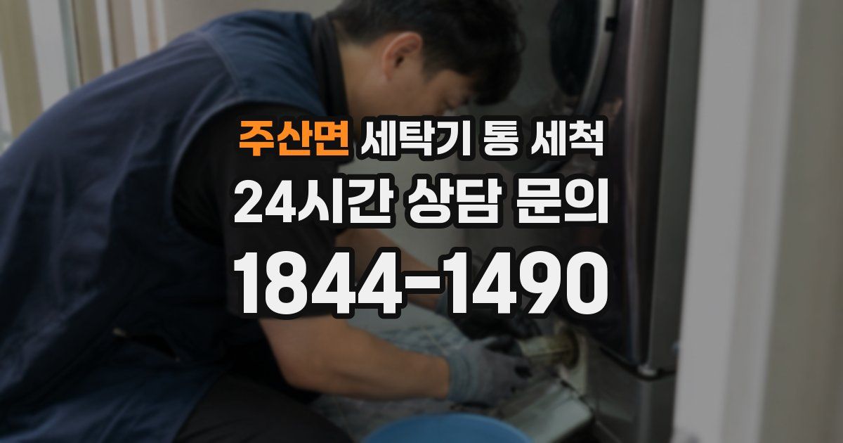 주산면 세탁기 통 세척