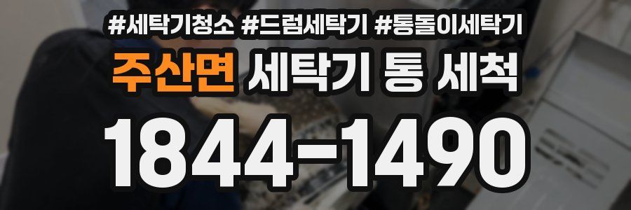 주산면 세탁기 통 세척