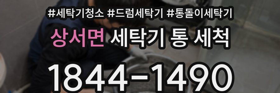 상서면 세탁기 통 세척