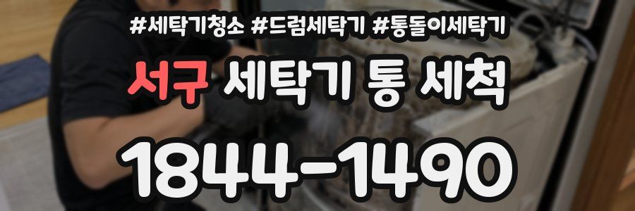 서구 세탁기 통 세척