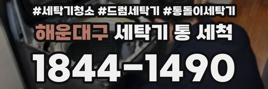 해운대구 세탁기 통 세척