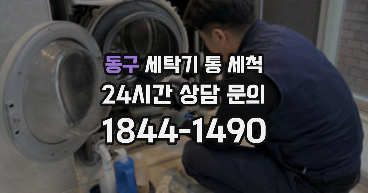 동구 세탁기 통 세척