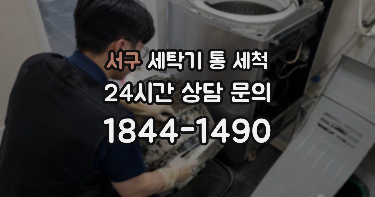 서구 세탁기 통 세척