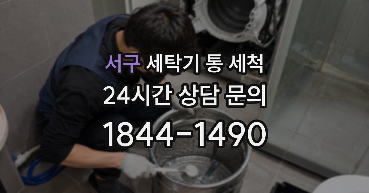 서구 세탁기 통 세척