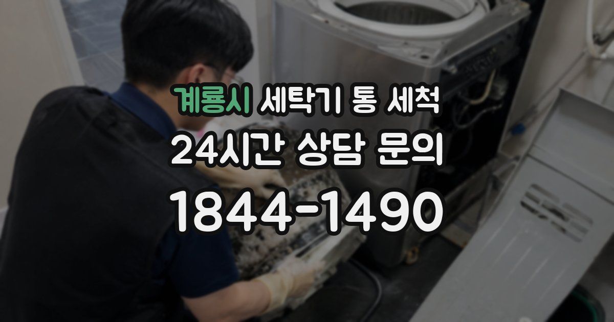 계룡시 세탁기 통 세척