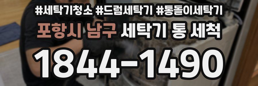 포항시 남구 세탁기 통 세척