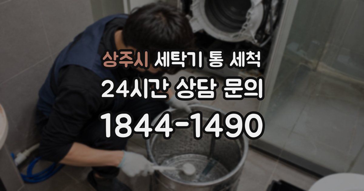 상주시 세탁기 통 세척