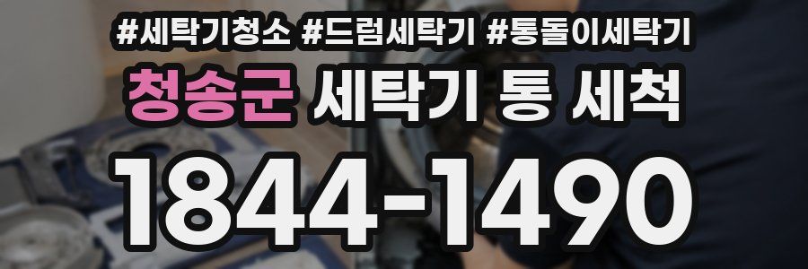 청송군 세탁기 통 세척