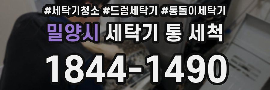 밀양시 세탁기 통 세척