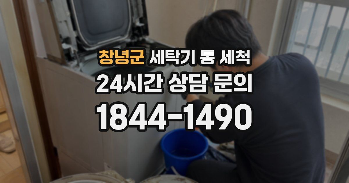 창녕군 세탁기 통 세척